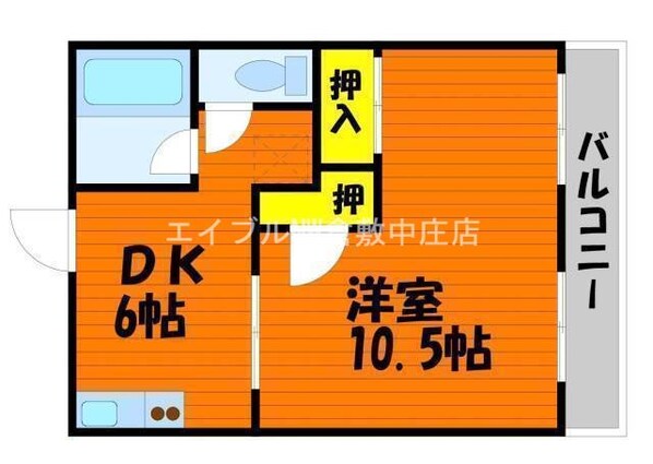 上東コーポ　東の物件間取画像